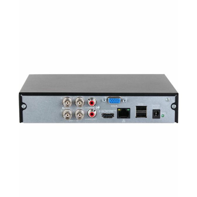 Гибридный видеорегистратор, Dahua, DH-XVR1B04H-I/T, 4 канала, Аналог, HDCVI, TVI, AHD, IP, Квадруплекс, Разрешение записи: 4K, 6Мп, 5Мп, 4Мп, 3Мп, 4M-N, 1080P, 720P, 960H, D1, CIF, Выходы видео: 1 HDMI, 1 VGA, Хранение информации: 1 SATA до 6Тб, Поддержка мобильных платформ: IOS, Android