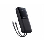 Портативный внешний аккумулятор, Baseus, P10079102123-00, Lipow Dual-Cable, Power Bank With Digital Display 20000mAh 22.5W, Черный