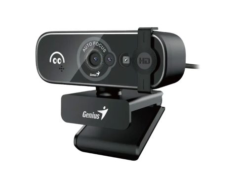 Веб-Камера, Genius, FaceCam Open, 1080P, Ultra HD, Распознавание лиц, Автофокус, 1920  1080, 5МП, USB-A, USB-C, Крышка конфиденциальности, Черный