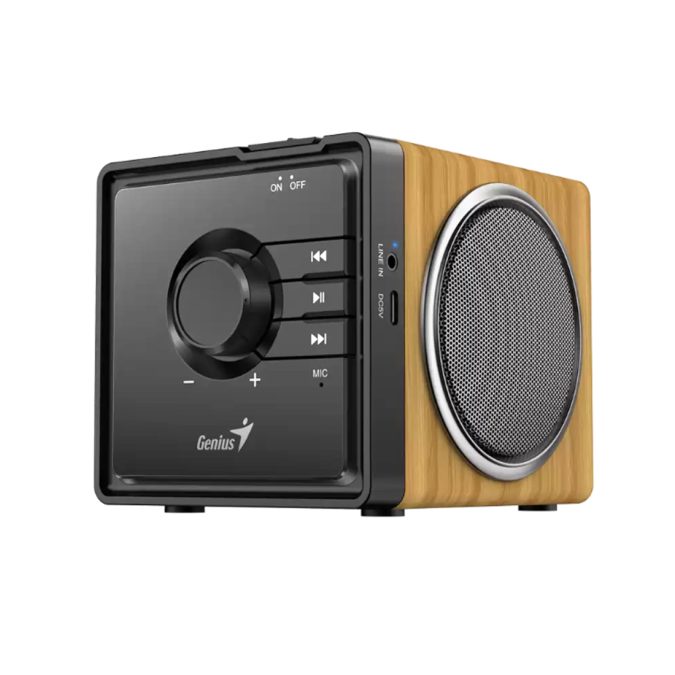 Колонки, Genius, SP-916BT, Bluetooth 5.3, 180Hz-15KHz, Емкость батареи 3.7V / 1800mAh, Рабочий диапазон 10 м, Регулятор громкости, Коричневый