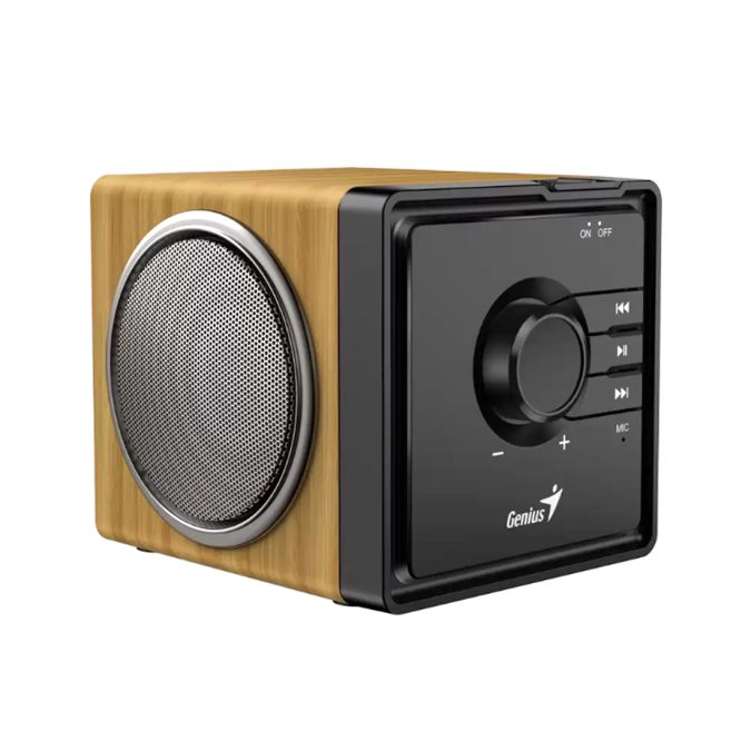 Колонки, Genius, SP-916BT, Bluetooth 5.3, 180Hz-15KHz, Емкость батареи 3.7V / 1800mAh, Рабочий диапазон 10 м, Регулятор громкости, Коричневый