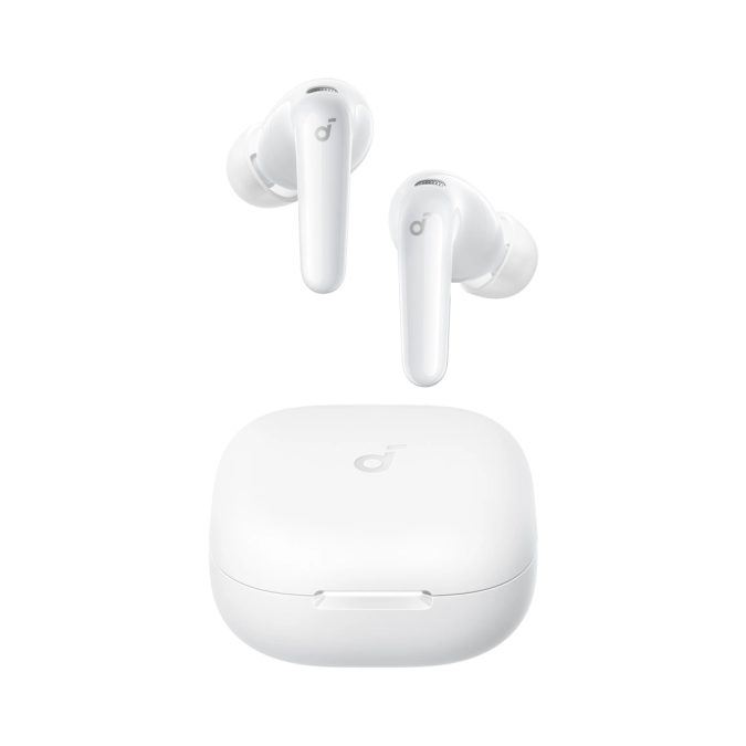 Наушники, soundcore, R60i NC (D1202G21), Bluetooth 5.3, TWS, 13 мм, ENC, IPX5, Белый