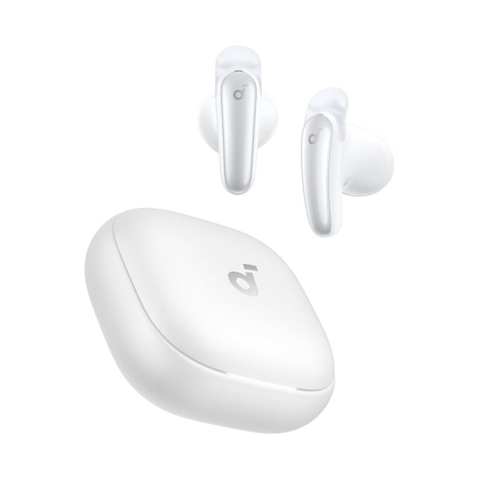 Наушники, soundcore, Liberty Buds (D1200G21), Bluetooth 5.3, LDAC, TWS, 11мм, Adaptive ANC 2.0, до 50 часов, IPX4, Белый