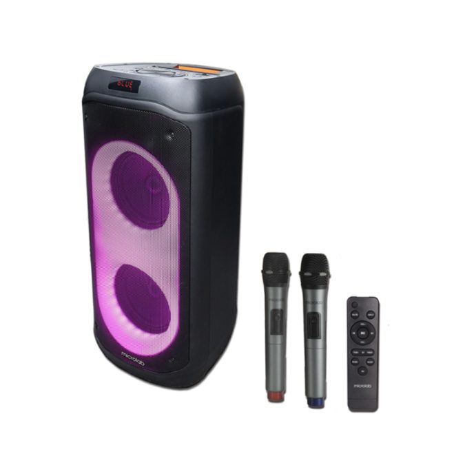 Колонки, Microlab, PT802W, Bluetooth 5.0, 50Вт, 40 Гц - 20 кГц, Пульт дистанционного управления, 2 микрофона, RGB, Черный