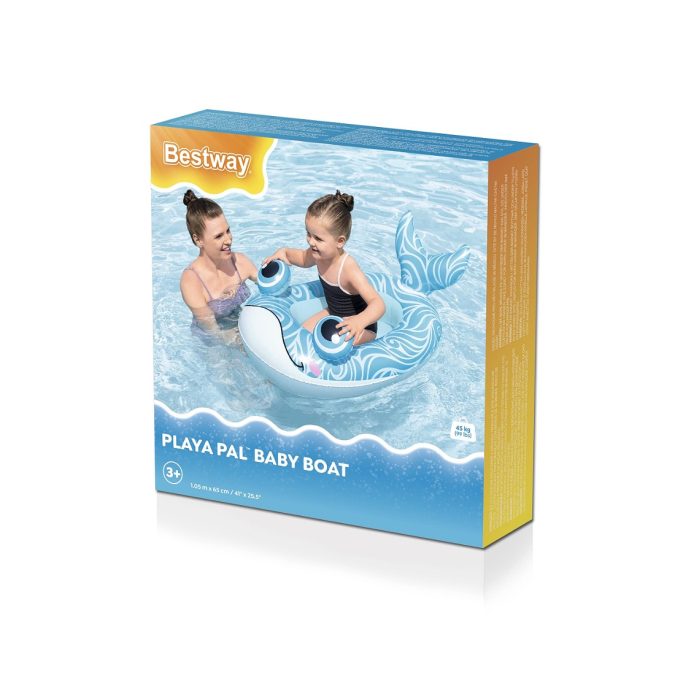 Надувная лодочка Playa Pal 108 х 65 см, BESTWAY, 34213, Винил, 3+, Синий/жёлтый/зелёный в ассортименте, Цветная коробка