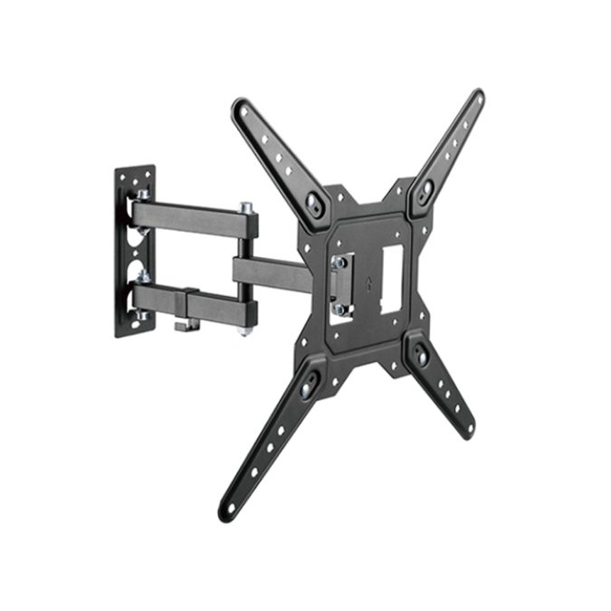 Кронштейн для ТВ и мониторов, XG, WA-2365T, Макс. нагрузка - 30 кг, Диагональ экрана от 23" до 65",Угол наклона -10° +3°, Угол поворота +90°~-90°, Профиль 60-382 мм, Чёрный