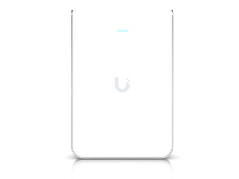 Беспроводная точка доступа, Ubiquiti, U7-Pro-Wall, UnFi, 802.11a/b/g/n/ac/ax/be, BE 10 776, 1 порт 10/100/1000/2500 RJ45, 300 клиентов, PoE 802.3af, без адаптера питания