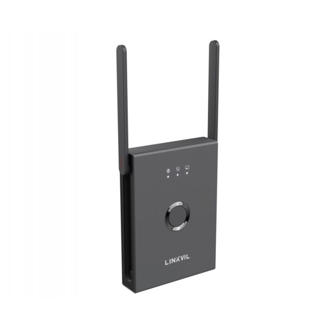 Базовая станция DECT, Linkvil, W710H, до 10 трубок и 10 одновременных вызовов, до 20 SIP-аккаунтов, дальность до 50 м в помещении/300 м на открытом пространстве, 2RJ45 10/100 Мбит/с, PoE/DC 5 В