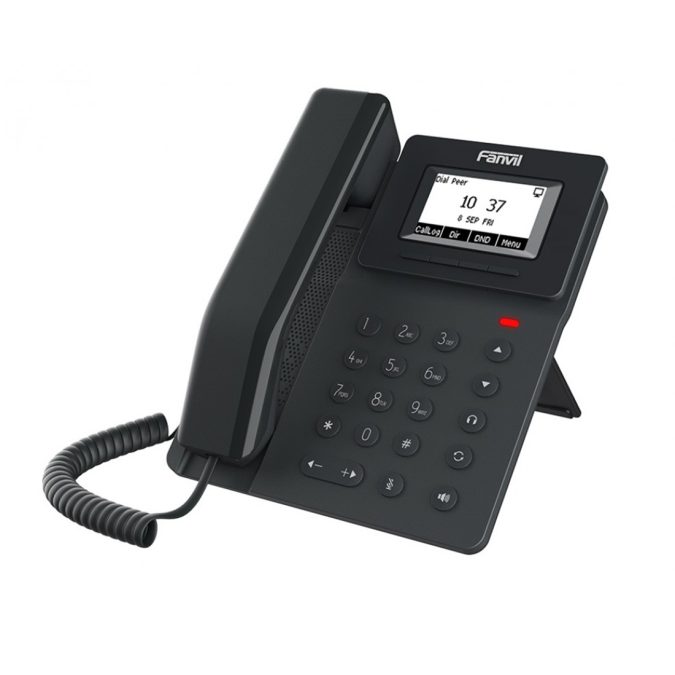 IP-телефон, Fanvil, V50G, корпоративный, 2 SIP-линии, LCD 2,3" 13264, 2xGE, PoE, HD Voice, G.722, Opus, блок питания в комплекте