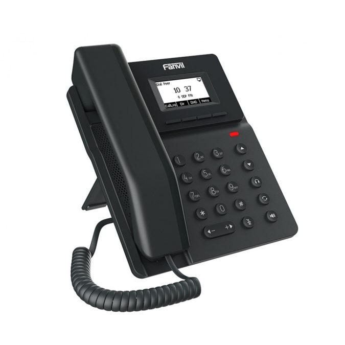 IP-телефон, Fanvil, V50G, корпоративный, 2 SIP-линии, LCD 2,3" 13264, 2xGE, PoE, HD Voice, G.722, Opus, блок питания в комплекте