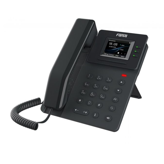 IP-телефон, Fanvil, V60G, 4 линии SIP, 2xGE PoE, цветной экран 320x240, конференц-связь на 6 участников, 6 клавиш DSS, блок питания в комплекте
