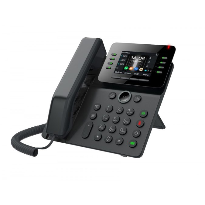 IP-телефон, Fanvil, V63, 6 линии SIP, 2xGE PoE, bluetooth, WIFI, USB, цветной экран 320x240, конференц-связь на 6 участников, до 21 DSS клавиши, блок питания в комплекте