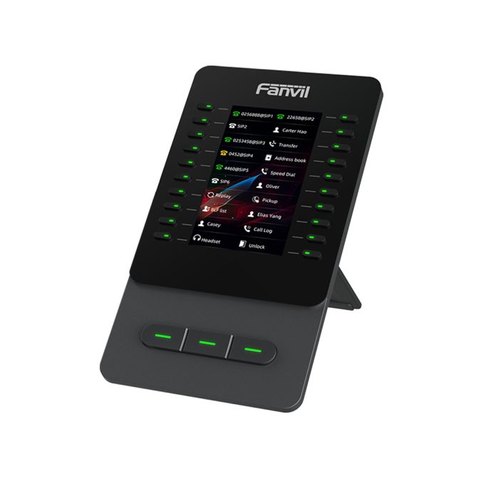 Модуль расширения, Fanvil, EM60, 60 DSS клавишь, для V65/V66/V66 Pro, цветной дисплей 480x272, USB Type A-Type C, подставка