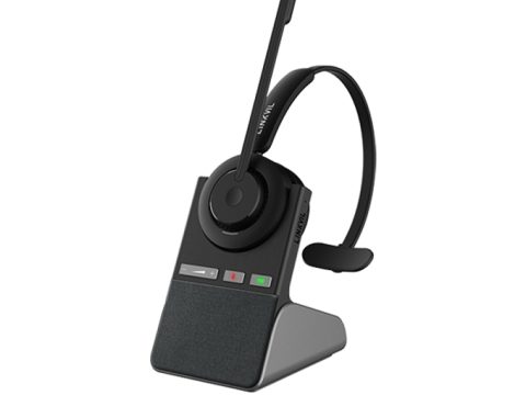 Гарнитура, Linkvil, DH310D Pro, беспроводная DECT + Bluetooth 5.3, моно, AI шумоподавление ENC, зарядная база, Busylight, HD звук