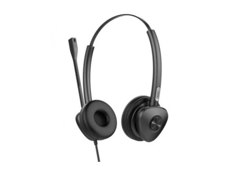 Гарнитура, Fanvil, HT302U, проводная, кожаные амбушюры, USB-A, стерео, шумоподавление