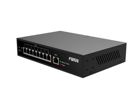 VoIP шлюз, Fanvil, PN8, коммутатор 2-Wire, 8 х RJ11 + питание, 2-жильный провод ("лапша") для специальных телефонов Fanvil, 1 x RJ45 Uplink, блок питания в комплекте