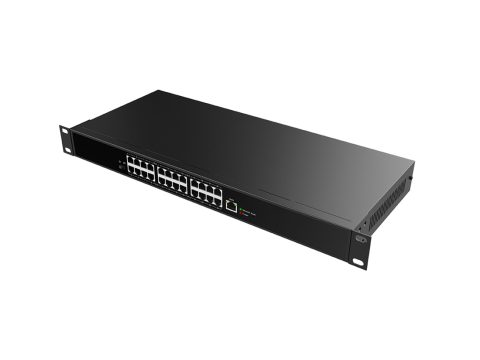 VoIP шлюз, Fanvil, PN24, коммутатор 2-Wire, 24 х RJ11 + питание, 2-жильный провод ("лапша") для специальных телефонов Fanvil, 1 x RJ45 Uplink, блок питания в комплекте