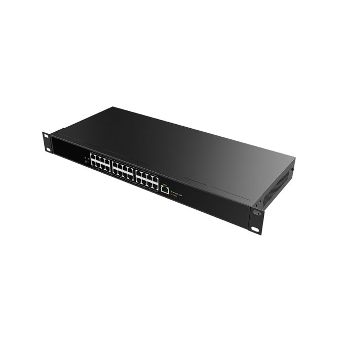 VoIP шлюз, Fanvil, PN24, коммутатор 2-Wire, 24 х RJ11 + питание, 2-жильный провод ("лапша") для специальных телефонов Fanvil, 1 x RJ45 Uplink, блок питания в комплекте
