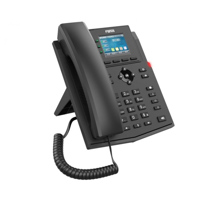 IP-телефон, Fanvil, X303-2 Wire, 2-Wire VoIP, 4 SIP-линии, цветной экран 2,4", RJ11, питание и сеть по 2 проводам, 6-сторонняя конференция, HD Voice, G.722, Opus