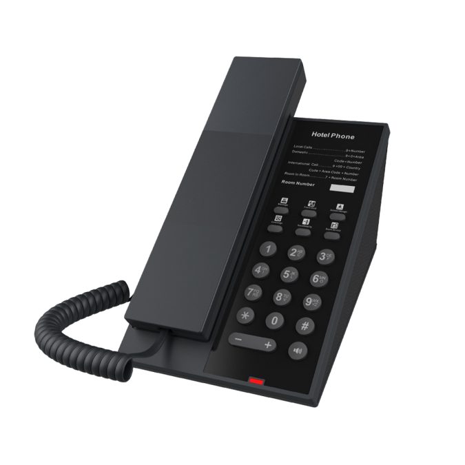 IP-телефон, Fanvil, H602, IP-телефон, отельный, 2 SIP-линии, 6 DSS-клавиш, без дисплея, PoE, блок питания в комплекте
