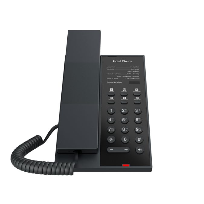 IP-телефон, Fanvil, H602, IP-телефон, отельный, 2 SIP-линии, 6 DSS-клавиш, без дисплея, PoE, блок питания в комплекте