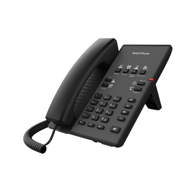 IP-телефон, Fanvil, H1, IP-телефон, отельный, 2 SIP-линии, PoE, без дисплея, 8 DSS-клавиш, блок питания в комплекте