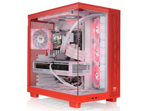 Компьютерный корпус, Thermaltake, View 380 XL TG ARGB Flaming Orange, CA-11E-00MRWN-00, E-ATX / ATX / Micro-ATX / Mini-ITX, 1*3.5"/3*2.5", Высота кулера до 160 мм, Длина VGA до 450 мм, 471 x 288 x 469 мм, Без Б/П, Оранжевый