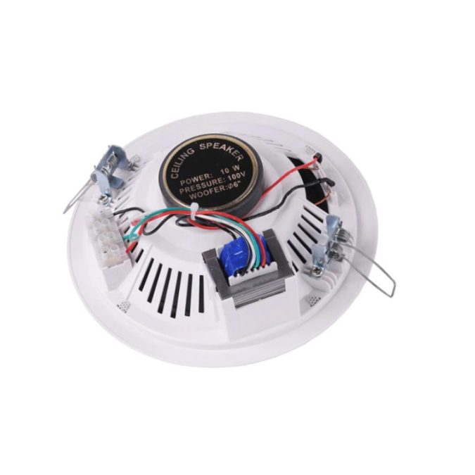 Динамик потолочный, L-FRANK AUDIO, HSR 109-5T 5W, мощность 1,25/3/6 Вт, диапазон частот 90...16000 Гц, чувствительность 89 дБ, 185 x 58 мм