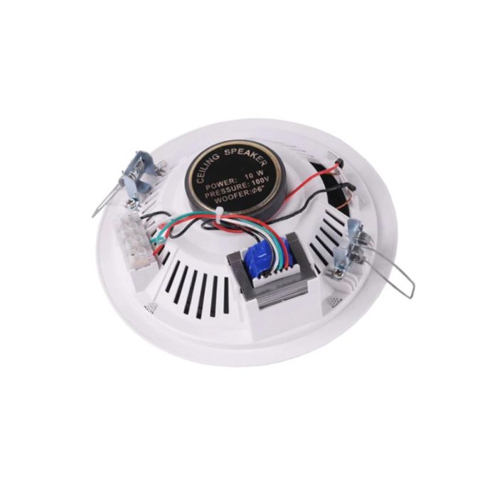 Динамик потолочный, L-FRANK AUDIO, HSR 179-6T 10W, мощность 2,5/5/10 Вт, диапазон частот 150...15000 Гц, чувствительность 92 дБ, 210 x 57 мм