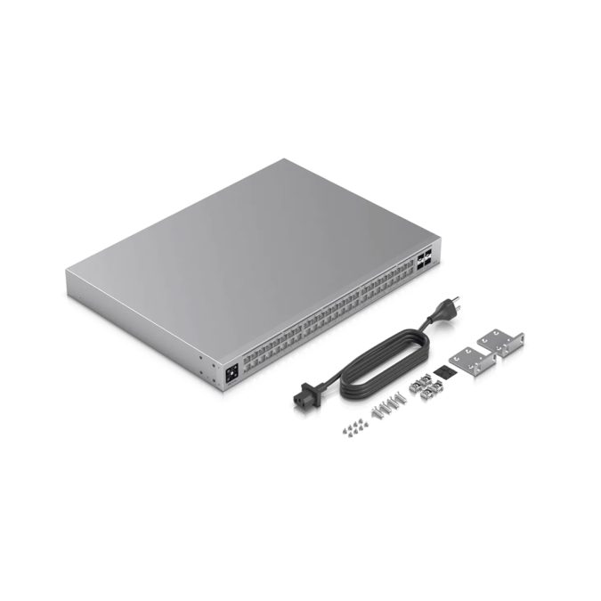 Сетевой Коммутатор, Ubiquiti, USW-Pro-Max-48, UniFi, Управляемый L3, 32 порта 10/100/1000Mbps, 16 портов 10/100/1000/2500Mbps PoE++, 4 порта SFP+, Стоечный