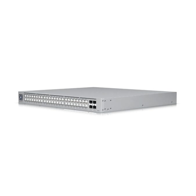Сетевой Коммутатор, Ubiquiti, USW-Pro-Max-48-PoE, UniFi, Управляемый L3, 32 порта 10/100/1000Mbps, 16 портов 10/100/1000/2500Mbps PoE++, 802.3af/at, PoE бюджет 720W, 4 порта SFP+, Стоечный