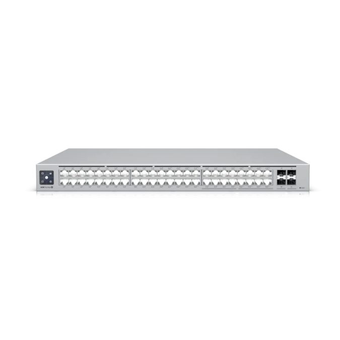 Сетевой Коммутатор, Ubiquiti, USW-Pro-Max-48-PoE, UniFi, Управляемый L3, 32 порта 10/100/1000Mbps, 16 портов 10/100/1000/2500Mbps PoE++, 802.3af/at, PoE бюджет 720W, 4 порта SFP+, Стоечный