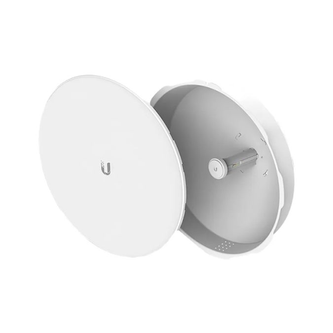 Беспроводной маршрутизатор, Ubiquiti, PBE-5AC-ISO-Gen2, PowerBeam, 1 порт 10/100/1000 RJ-45, 450 Mbps, Passive Poe 24V, адаптер в комплекте, внешняя, 5 ГГц (КОМПЛЕКТАЦИЯ: PBE-5AC-ISO-Gen2, БЛОК ПИТАНИЯ, ПРОВОД ПИТАНИЯ, АНТЕННА, ЗАЩИТНЫЙ ЭКРАН, ЭЛЕМЕНТЫ КРЕПЛЕНИЯ (4 шт), ИТОГО 9 частей)