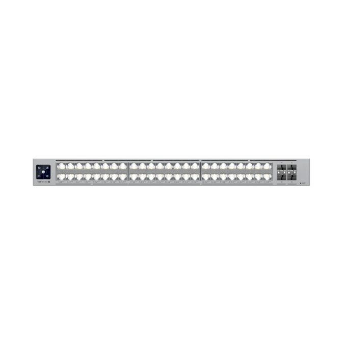 Коммутатор, Ubiquiti, USW-Pro-XG-48-PoE, управляемый L3, 16 порта RJ45 10/100/1000/2500 Mbps, 32 порта RJ45 10G/5G/2.5G/1G/100M,, Total PoE 1080W, 4 порта SFP28, Стоечный