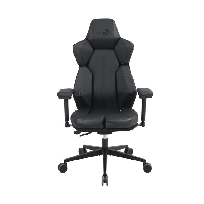 Игровое компьютерное кресло, Aerocool, XTAL-Racer Black, Искусственная кожа (RACER), (Ш)65*(Г)70*(В)122 (132) см, Черный