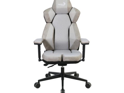 Игровое компьютерное кресло, Aerocool, XTAL-Loft Air Light Grey, Многослойная дышащая сетчатая ткань (LOFT Air), (Ш)65*(Г)70*(В)122 (132) см, Серый