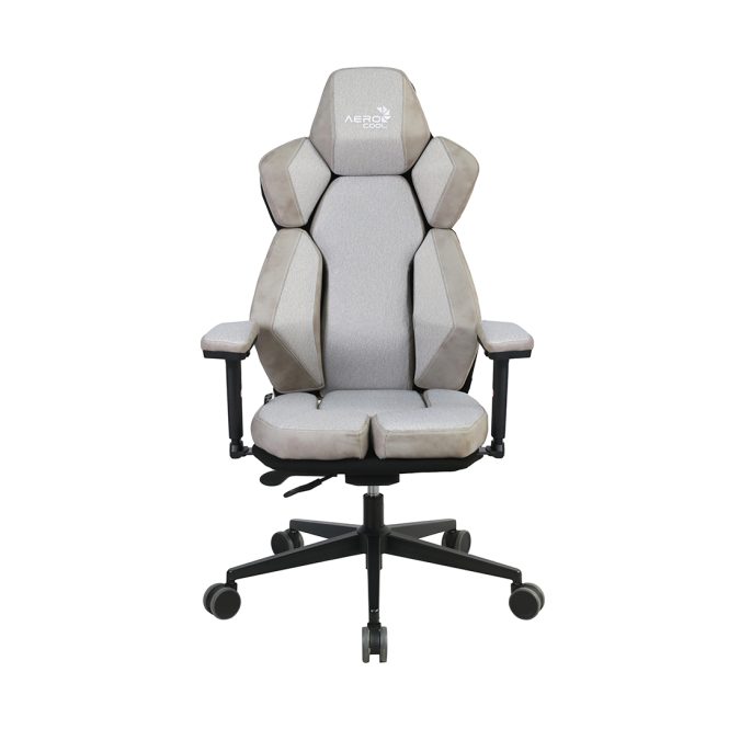 Игровое компьютерное кресло, Aerocool, XTAL-Loft Air Light Grey, Многослойная дышащая сетчатая ткань (LOFT Air), (Ш)65*(Г)70*(В)122 (132) см, Серый