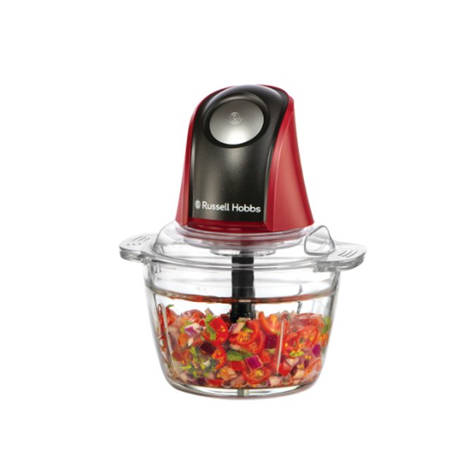 Блендер-измельчитель, Russell Hobbs, 27130-56, Мощность 200Вт, Полезный объём 1 л, Колка льда, Красный