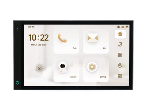 Монитор, Dahua, DHI-VTH5721A-WP (7"), монитор видеодомофона IP 7 дюймовый, ёмкостной сенсорный экран.