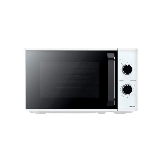 Микроволновая печь, Centek, CT-1550 White, 700 Вт, 20л, 5 режимов, Подсветка, Открывание дверцы ручкой, Таймер 35 мин, Белый