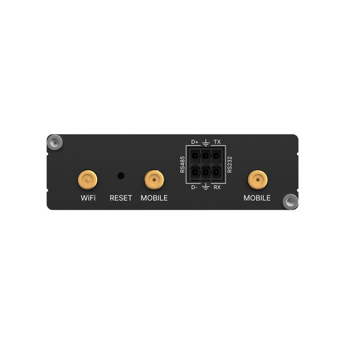 Роутер, Teltonika, RUT206, LTE Cat4 150/50Мбит/с, WiFi 802.11b/g/n, 2 Ethernet 10/100Мбит/с (WAN/LAN), RS232/RS485, dualSIM, microSD, 9–30В DC, промышленное исполнение