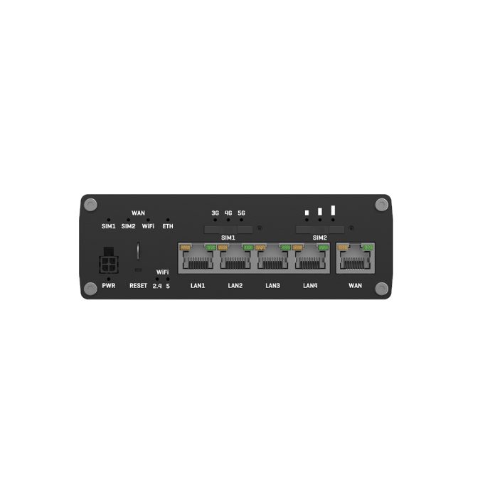 Роутер, Teltonika, RUTX5 (RUTX50), 5G Sub6GHz до 3.3Гбит/с, DualSIM, WiFi 802.11b/g/n/ac, 5 Gigabit Ethernet, GNSS, USB, цифровые I/O, 9–50В DC, промышленное исполнение