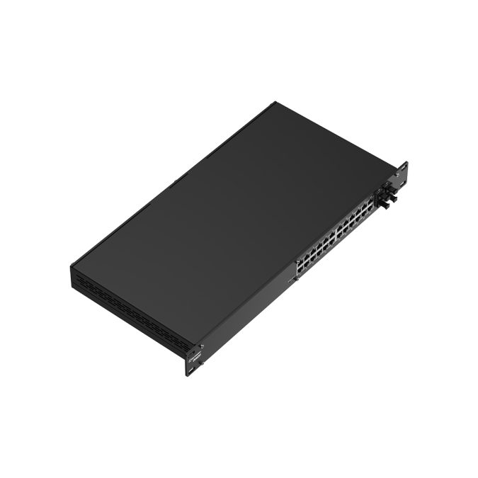 Коммутатор, Teltonika, SWM281, управляемый, защищённый, L2+/L3, 24xGE RJ45, 4xSFP, 56 Гбит/с, 83,33 Mpps, VLAN, SNMP, STP/RSTP, динамическая маршрутизация, IP30, 1U, 0…+50 °C