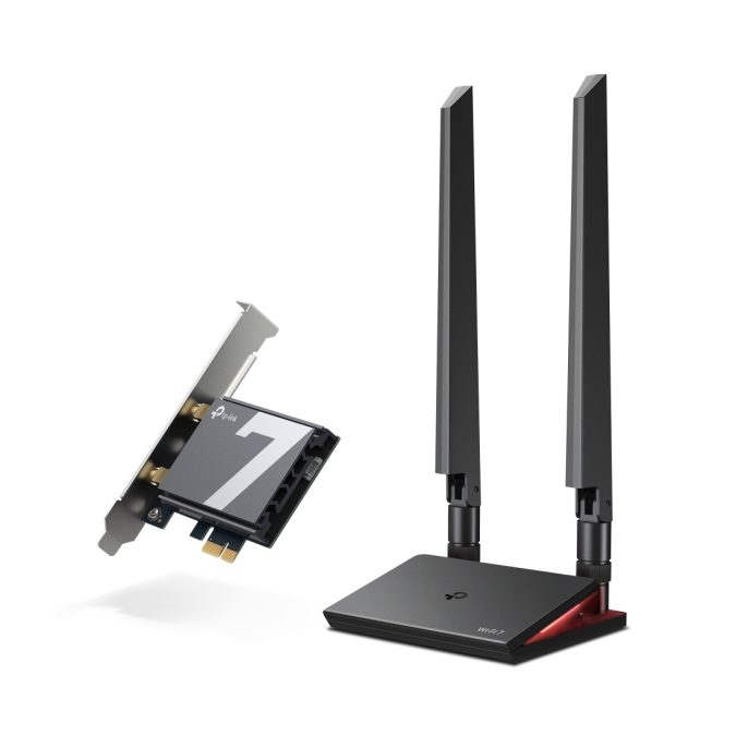 Сетевой адаптер, Tp-Link, Archer TBE550E, 802.11a/b/g/n/ac/ax/be, BE9300 , 2,4 ГГц/5 ГГц/6 ГГц..