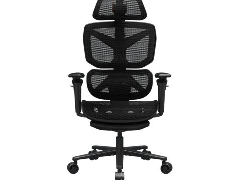 Игровое компьютерное кресло, Cougar, TERMINATOR Air, Сетка, Черный