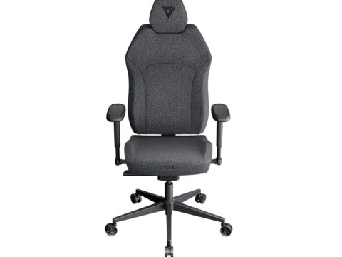 Игровое компьютерное кресло, ThunderX3, SOLO 360-Loft Air Dark Grey, Многослойная дышащая ткань (Loft Air), (Ш)72*(Г)48*(В)140(127) см, Серый