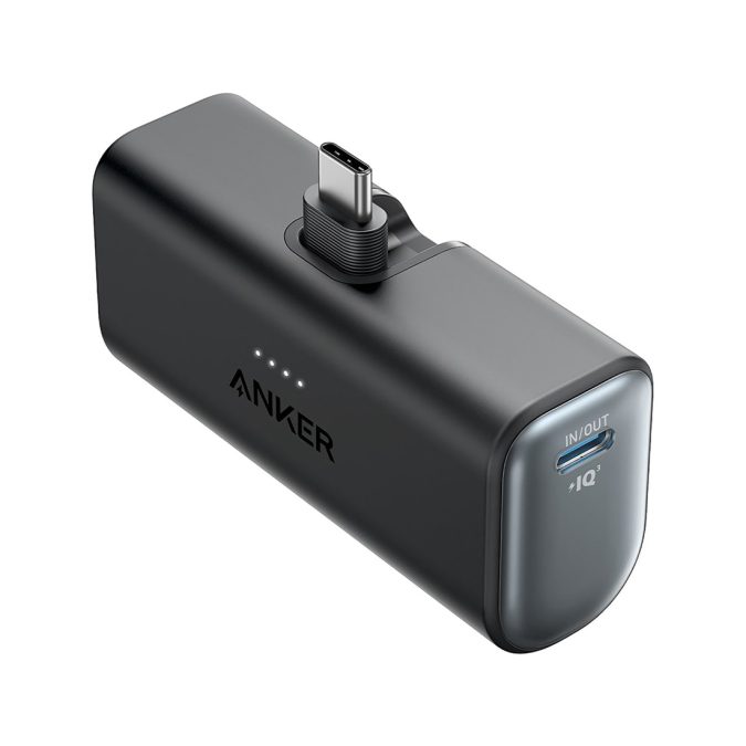 Портативный внешний аккумулятор, Anker, (A1653H11), 5000mAh, 3А, 22.5W. Черный