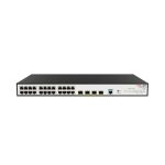 Коммутатор, H3C, Aolynk US300-24G4F-HP, Управляемый L2, 24 порта 10/100/1000Base-T PoE+, 4 порта SFP 1000Base-X, Стоечный, 802.3af/at, бюджет 370W