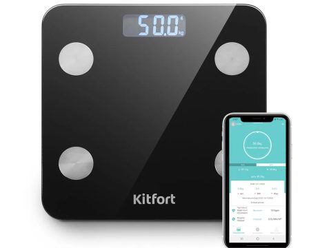Весы, Kitfort, КТ-805, 15 параметров, от +10 до +40 °C, Вес 6-180 кг, Черный