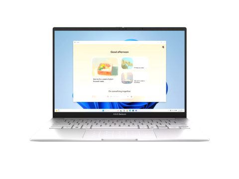 Ноутбук, ASUS, Zenbook 14 UX3405CA-QD1373, 90NB14W2-M020S0, 14", FHD+ 1920x1200, OLED, 60Hz, Core Ultra 5 225H, 16GB LPDDR5X, 512GB SSD M.2, Intel Arc Graphics, DOS, Серебряный + Чехол